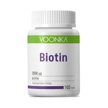 Voonka Biotin İçerikli Takviye Edici Gıda 102 Tablet