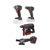 Specco Black Spark 4'lü Akülü Set 2x4.0AH BS20V 1050 Darbeli Matkap + BS20V-350N Somun Sökme + BS20V-115/125A Taşlama + BS20V-SDS26 Kırıcı Delici - XBS20V-001SET