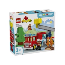 Lego Duplo 10473 Fire Truck With Hose And Firefighter