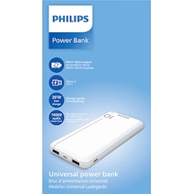 Dlp1812pw 10.000 Mah 2xusb-a 2.1a Usb-c Çıkış Pd Taşınabilir Şarj Cihazı Beyaz Beyaz