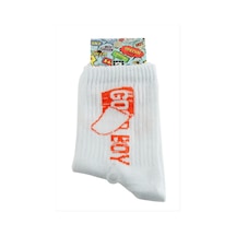 Godboy Kolej Çorap 8 28 - Beyaz N145