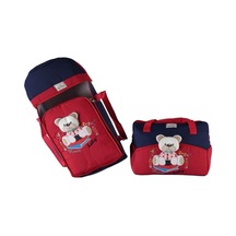 Rain Baby Ayıcık Temalı Portbebe Bebek Bakım Taşıma Çantası Seti 2'li
