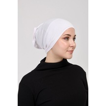 Pratik Tesettür Boru Bone Beyaz