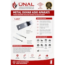 Yangın Söndürme Tüpü Metal Duvar Askı Aparatı 1 Adet Vidalı Dübelli Tse Belgeli Yangın