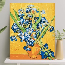Palmiye Hobi Sanat Sayılarla Boyama Tuval Seti Fırça Boya Dahil Çıtalı 40x50 Cm - Süsen