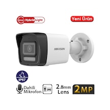 Hikvision Ds-2cd1023g2-lıuf 2mp 2.8mm Smart Hibrit Light Sesli Poe Ir Bullet Kamera 30mt