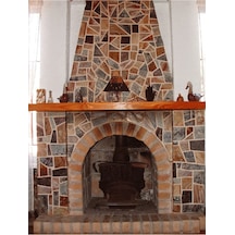 Dekoratif Doğal Ahşap Şömine Üstü Raf 160x15x7-8 Gizli Aparatlı Raf