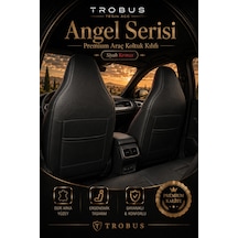 Fiat Albea 2002-2012 Uyumlu Angel Serisi Tay Tüyü Koltuk Kılıfı Gri Siyah