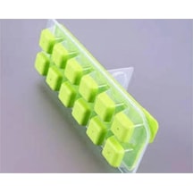 Bas Parmak Silikon Buz Kalıbı 12 Bölmeli Buz Kalıbı Silikon Buzluk 1 Adet Plastik Diğer