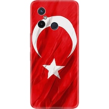 Xiaomi Redmi 12C Kılıf Resimli Desenli Baskılı Silikon Şanlı Türk Bayrağı 4 1401