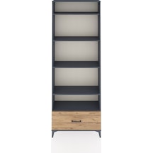 Arges Dolap 5 Raflı Tek Çekmeceli 88x30x243 Antrasit-çam Antrasit Arges Dolap 5 Raflı Tek Çekmeceli 88x30x243 Antrasit-çam Antrasit