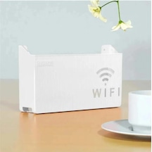 Beyaz Wifi Kutusu Duvar Asılabilir Sigorta Ve Modem Saklama Kutusu 25x15x6 Cm Standart