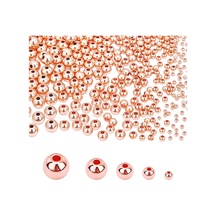Bihızlı 3 Mm Rose Gold Kaplama Desensiz Yuvarlak Metal 5 Gram