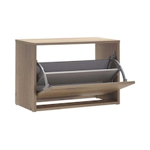 Step Oturaklı Ayakkabılık Açık Ceviz Tori 60x42x30 Cm Gxyxd