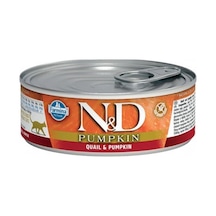 N&D Balkabaklı ve Bıldırcınlı Konserve Yetişkin Kedi Maması 3 x 70 G