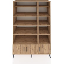 Kronos Dolap 10 Raflı 3 Kapaklı 132x59x195 Çam-çam/çam Atlas Çam/atlas Çam