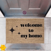 Kapı Önü Paspası Dekoratif Dijital Baskı Welcome to My Home P-2425