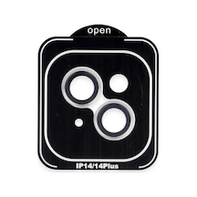 Joko Apple iPhone Uyumlu 14 Pvd Metal Kamera Lens - Gümüş Belirtilmemis