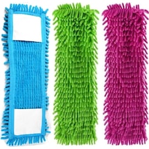 Mikrofiber Makarna Yedek Mop Paspas 60cm 3 Adet