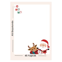 Yeni Yıl Konseptli A5 Not Defteri 45 Yaprak Çok Renkli