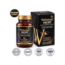 Welsensa Night Stressiz Ve Derin Uyku Döngüsüne Yardımcı Melatoninsiz Formül 60 Kapsül