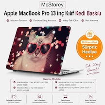 Macbook Pro 13 Kedi Desenli Kılıf A1706 A1708 A1989 A2159 A2251 A2289 A2338 M1 M2 Uyumlu Tpu Sert Kılıf İnce Hafif Koruyucu Kapak Pembe Belirtilmemiş