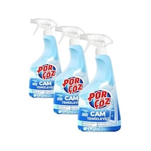Porcoz Cam Temızleyıcı Sprey 500ml 3 Paketi 1000'li Set