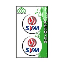 Gogo Damla Sticker 2'li 5x5cm Sym Uyumlu