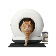 72 Lt Hazneye Sahip, Akıllı Otomatik Kedi Tuvaleti, Uzaktan Kontrol Edilebilir Açık Ahşap 72 Lt Hazneye Sahip, Akıllı Otomatik Kedi Tuvaleti, Uzaktan Kontrol Edilebilir Açık Ahşap