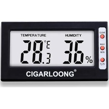Cigarloong Dijital Higrometre Nem Isı Ölçer Diktörtgen