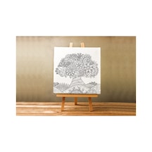 40x30cm Çocuklar Için Boyanabilir Tablo Tuval Mandala Kendin Boya Kalem Hediyesi Yoktur.