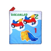 Tox Rakamlar Kumaş Sessiz Kitap T051 - Bez Kitap , Eğitici Oyuncak , Yumuşak Ve Hışırtılı