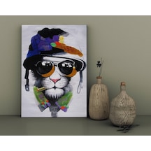 Bk Home Cat Mafia Tasarımlı Kanvas Tablo 30X50Cm-1