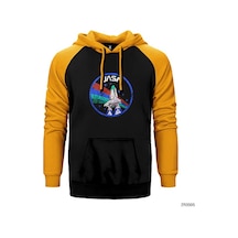 Nasa Vintage Logo Sarı Renk Reglan Kol Sweatshirt / Hoodie