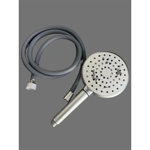 Rudi Armatür Duş Seti 150 Cm Pvc Hortum Ve El Duş Başlığı Gri