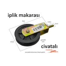 İplik Makarası Civatalı Tekerlek Çamaşırlık Makara Çamaşır Asma