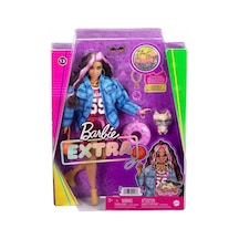 Barbie Extra Ekose Ceketli Bebek Hdj46