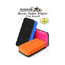 Yazı Tahta Silgisi Eva 3 Adet Beyaz Yazı Tahtası Silgisi Kaliteli Keçe Uçlu Eva Okul Sınıf Ofis Kuru Silgi Diğer