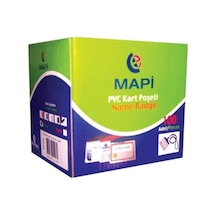 Mapi Pvc Kart Poşeti 54mm X 86mm 100 Lü Beyaz 100 Lü Paket