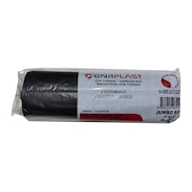 Gnr Endüstriyel 2 Kat Jumbo Çöp Torbası Poşeti Siyah 500 G 10'lu 80 x 110 CM