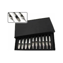 10 Adet L316 Paslanmaz Çelik İğne Ucu - Tattoo Çelik Uç