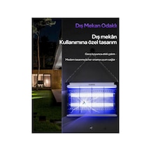 Elektrikli Sivrisinek Yok Edici Sinek Öldürücü Kovucu Tuzak Uv Işıklı Çiftli Gece Lambası 8 Watt