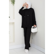 Aris Oysho Tunik Pantolon İkili Takım 1611 - Siyah Siyah