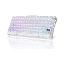 Gravastar Mercury K1 Lite Rgb Kablosuz Mekanik Gaming Klavye, İngilizce Q, Crystal Aurora