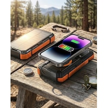 20000 Mah Powerbank Güneş Enerjili Kablosuz Şarj Hızlı Şarj Taşınabilir Batarya Kopya Diğer 48357375