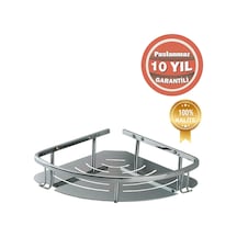 Çelik Banyo Paslanmaz Pirinç Marin Tekli 19 19 Cm Sampuanlık Süngerlik Banyo Rafı Krom