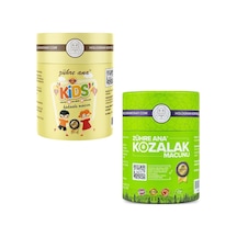 Zühre Ana Kozalak Macunu 240 G + Zühre Ana Kids Pekmez Arı Sütü Vitamin Kakaolu Macun 240 G