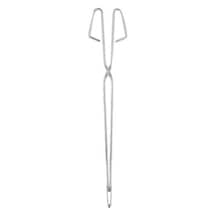 Kömür Maşası Emek Tasarrufu Kolay Kullanım Paslanmaz Çelik Uzatma Kolu Dış Mekan İçin Taşınabilir Yangın Klipsi Gümüş