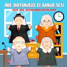 4 Parça Tox Aile Büyükleri El Kukla Set Eğitici Oyuncak