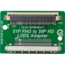 Lcd Panel Flexi Repair Kart 51p Fhd To 30p Hd Lvds To Fpc Sam Fhd To Lg Hd Qk0807b